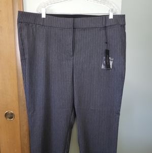 LB grey pinstripe Allie Ankle Pants